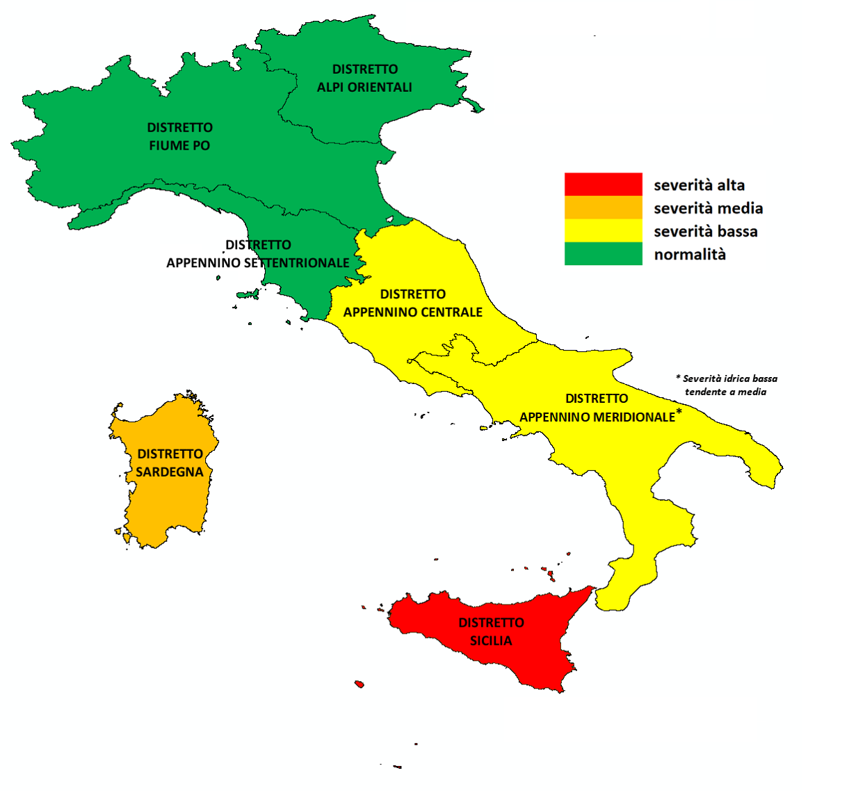 Immagine 1 Stato severit  idrica a scala nazionale