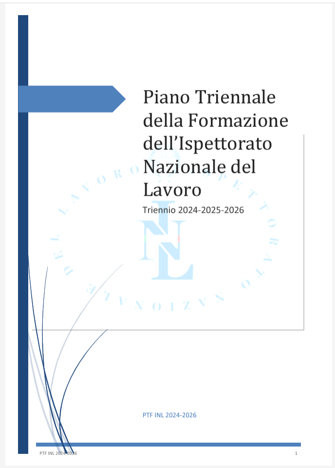 Piano Triennale della Formazione INL