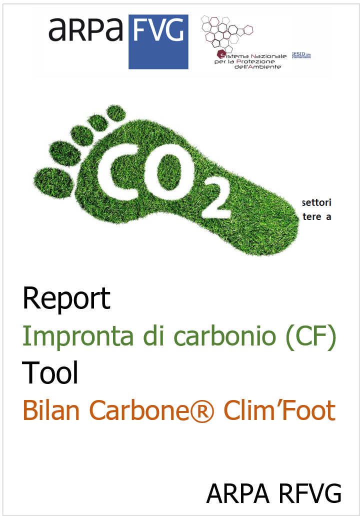 Calcolo dell impronta di carbonio  CF    ARPA RFVG