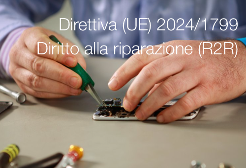 Direttiva  UE  2024 1799 Direttiva diritto alla riparazione  R2R 