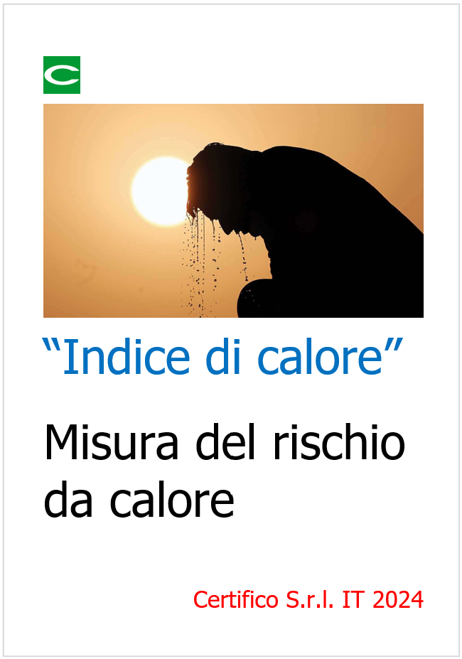 Indice di calore   Misura del rischio da calore