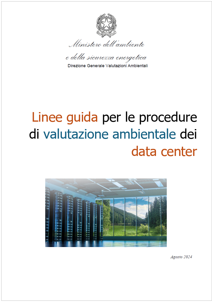 Linee guida   procedure di valutazione ambientale dei data center