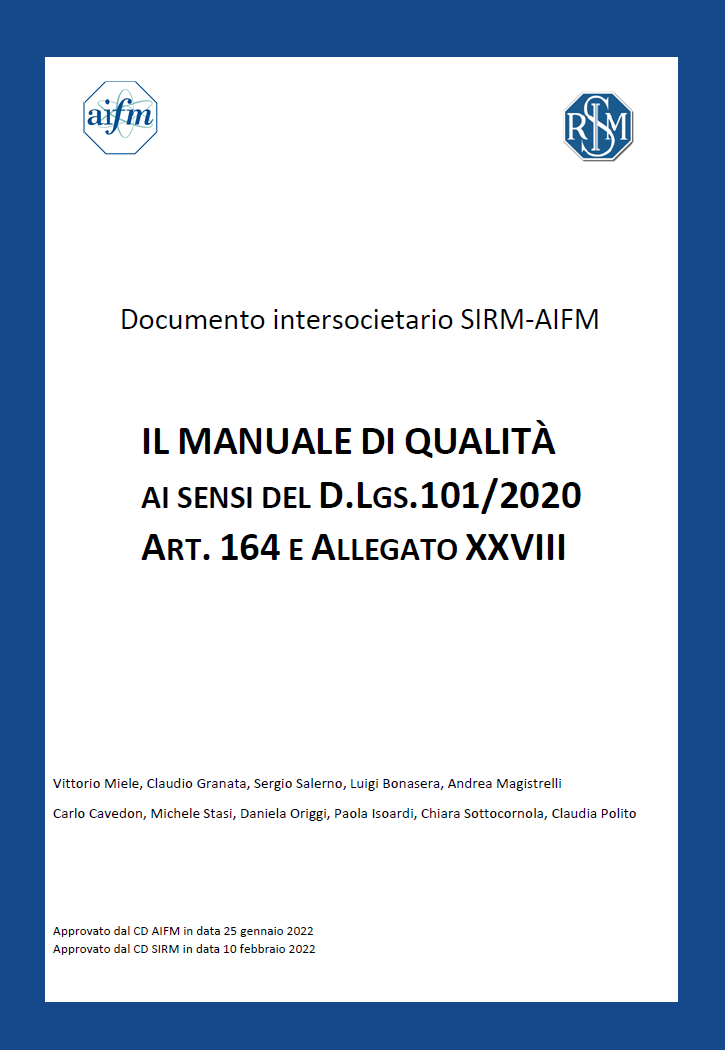 Il Manuale della Qualita  ai sensi del D Lgs 101 2020