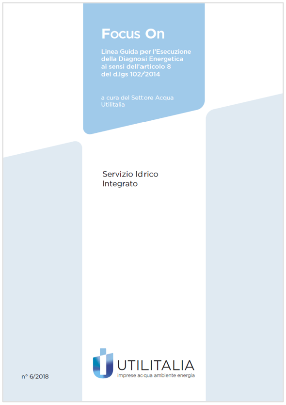 Linea Guida Esecuzione Diagnosi Energetica   Servizio Idrico Integrato