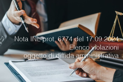 Nota INL prot  6774 del 17 settembre 2024