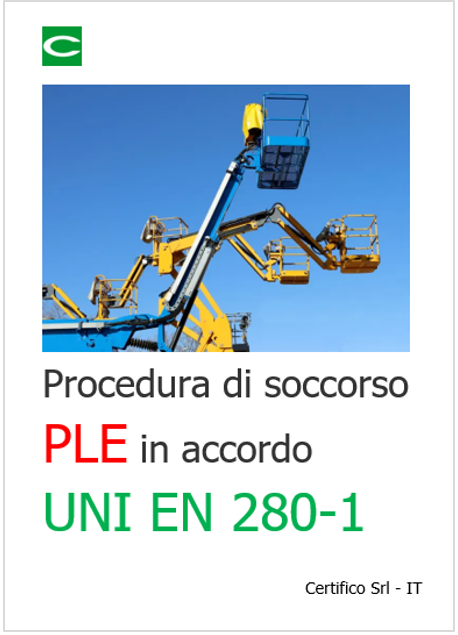 Procedura di soccorso PLE in accordo UNI EN 280 1