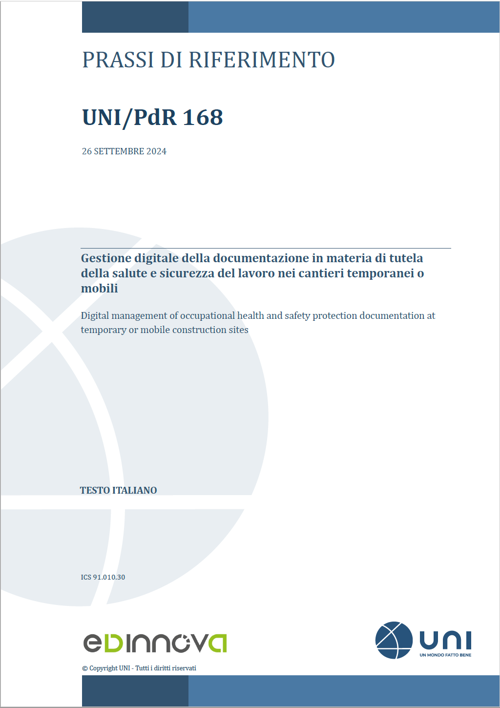 UNI PdR 168 2024