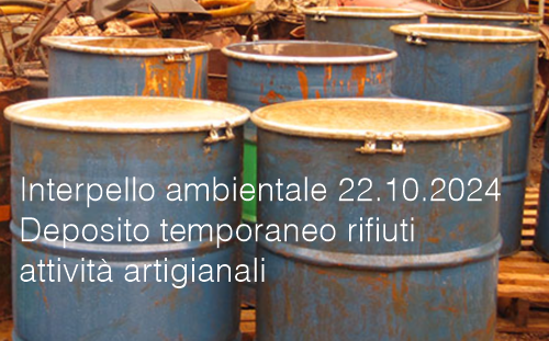 Interpello ambientale 22 10 2024   Deposito temporaneo rifiuti attivit  artigianali