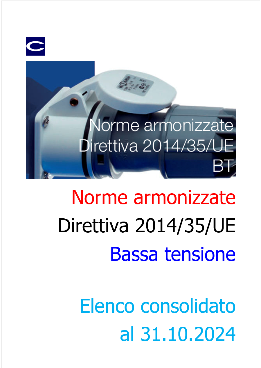 Norme armonizzate Direttiva bassa tensione   Ottobre 2024