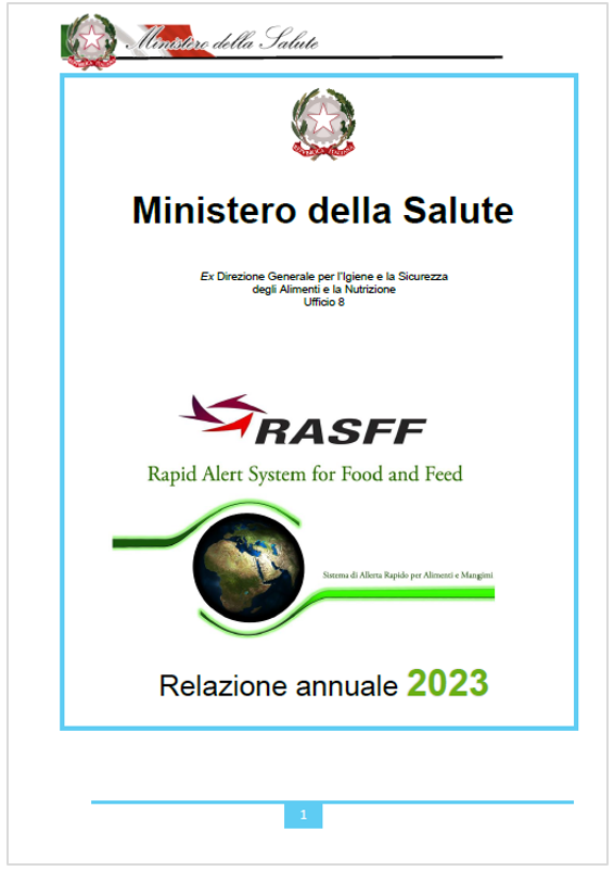 RASFF relazione annuale 2023