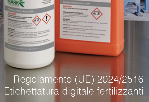 Regolamento  UE  2024 2516 Etichettatura digitale prodotti fertilizzanti