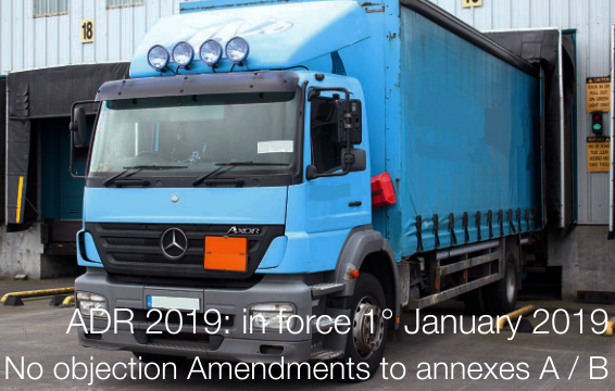 ADR 2019 in force from 1 January 2019 ADR 2019 in force from 1 January 2019