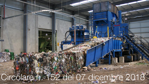 Circolare n 152 del 07 dicembre 2018 Circolare n 152 del 07 dicembre 2018