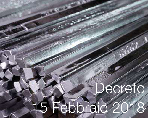 D M 15 febbraio 2018 D M 15 febbraio 2018