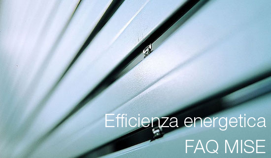 Efficienza energetica FAQ MISE Efficienza energetica FAQ MISE