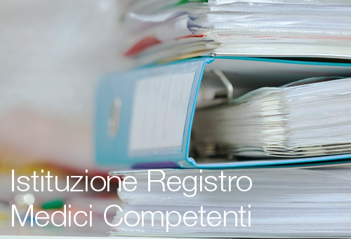 Istituzione Registro Medici Competenti Istituzione Registro Medici Competenti