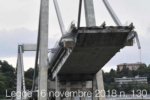 Legge 16 novembre 2018 n 130 Legge 16 novembre 2018 n 130