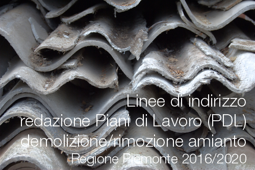 PDL amianto Regione Piemonte 2016 2020 PDL amianto Regione Piemonte 2016 2020