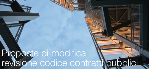 Proposte di modifica revisione codice contratti pubblici Proposte di modifica revisione codice contratti pubblici