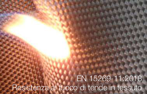 Resistenza al fuoco di tende in tessuto Resistenza al fuoco di tende in tessuto