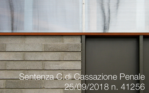Sentenza Corte di Cassazione Penale n 41256 Sentenza Corte di Cassazione Penale n 41256