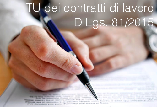 TU dei contratti di lavoro TU dei contratti di lavoro