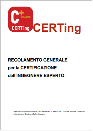Cert Ing regolamento Cert Ing regolamento