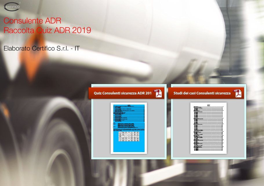 Consulente ADR Quiz 2019 Consulente ADR Quiz 2019