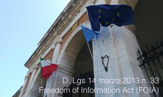 D Lgs n 33 2013 Freedom of Information Act FOIA D Lgs n 33 2013 Freedom of Information Act FOIA