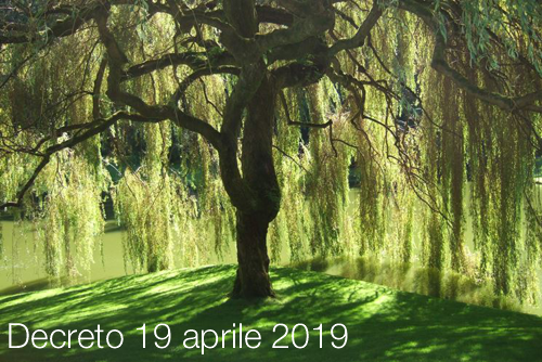 Decreto 19 aprile 2019 Decreto 19 aprile 2019