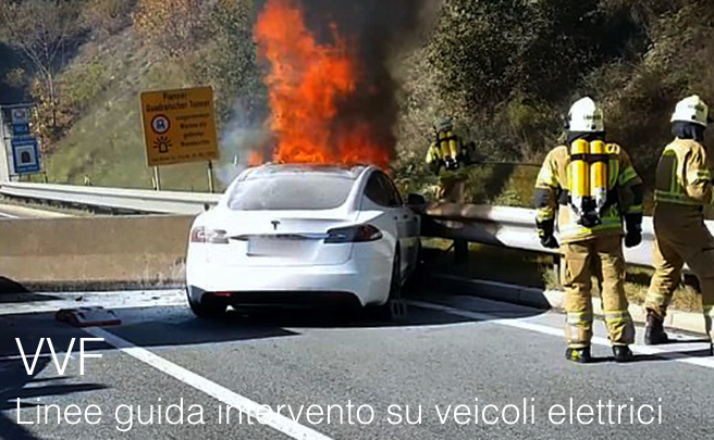 Linee guida in caso di intervento su veicoli elettrici VVF Linee guida in caso di intervento su veicoli elettrici VVF