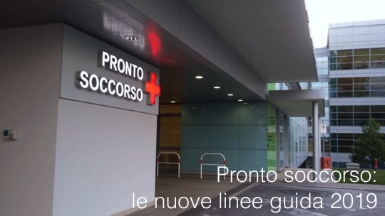 Pronto soccorso testo nuove linee guida Pronto soccorso testo nuove linee guida