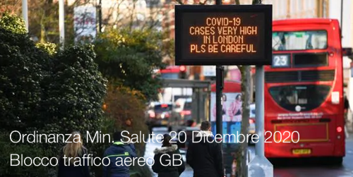 Ordinanza Min Salute 20 Dicembre 2020 Ordinanza Min Salute 20 Dicembre 2020