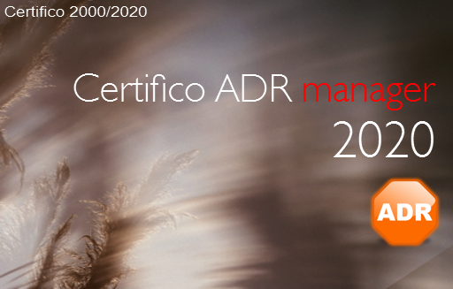 Certifico ADR manager 2020 Certifico ADR manager 2020