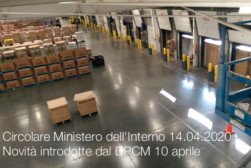 Circolare Ministero dell Interno 14 aprile 2020 Circolare Ministero dell Interno 14 aprile 2020