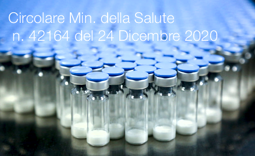 Circolare Ministero della Salute n 42164 del 24 Dicembre 2020 Circolare Ministero della Salute n 42164 del 24 Dicembre 2020