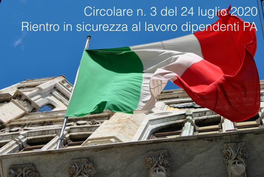 Circolare n 3 del 24 luglio 2020 Circolare n 3 del 24 luglio 2020