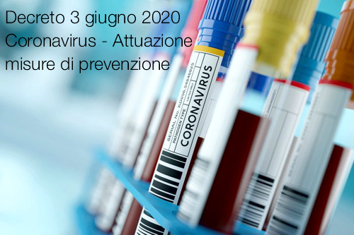 Coronavirus Attuazione misure di prevenzione Coronavirus Attuazione misure di prevenzione