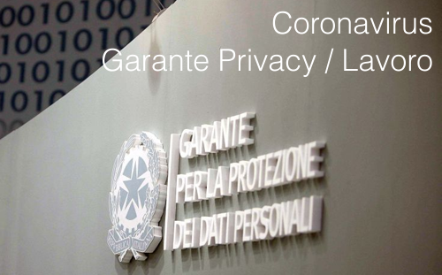 Coronavirus Garante Privacy Lavoro Coronavirus Garante Privacy Lavoro