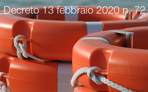 Decreto 13 febbraio 2020 n 72 Decreto 13 febbraio 2020 n 72
