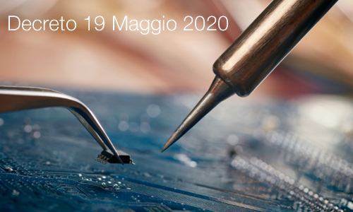 Decreto 19 Maggio 2020 Decreto 19 Maggio 2020