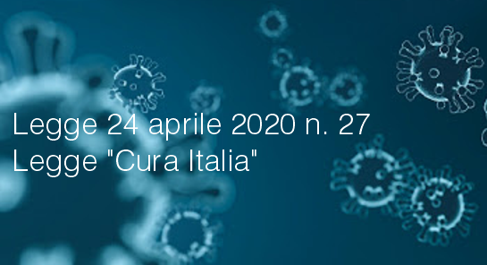 Legge 24 aprile 2020 n 27 Legge 24 aprile 2020 n 27