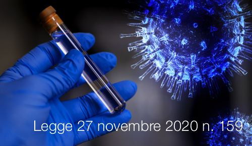 Legge 27 novembre 2020 n 159 Legge 27 novembre 2020 n 159