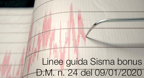 Linee guida Sisma bonus D M n 24 del 09 01 2020 Linee guida Sisma bonus D M n 24 del 09 01 2020