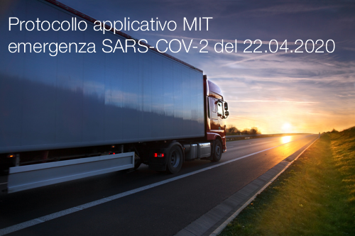 Protocollo applicativo MIT emergenza diffusione SARS COV 2 del 22 04 2020 Protocollo applicativo MIT emergenza diffusione SARS COV 2 del 22 04 2020