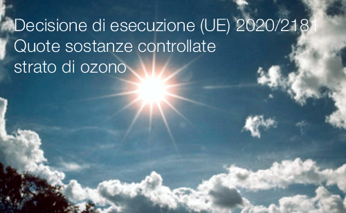 Quote di sostanze controllate ozono Quote di sostanze controllate ozono