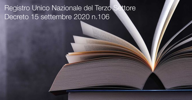 Registro Unico Nazionale del Terzo Settore Registro Unico Nazionale del Terzo Settore