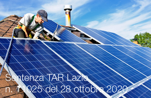 Sentenza TAR Lazio n 11025 del 28 ottobre 2020 Sentenza TAR Lazio n 11025 del 28 ottobre 2020