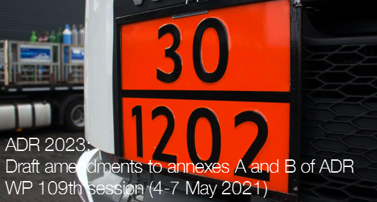ADR 2023 Working Party on its 109th session 4 7 May 2021 ADR 2023 Working Party on its 109th session 4 7 May 2021