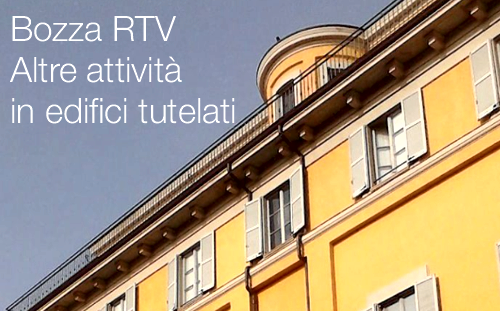 Bozza RTV altre attivit edifici tutelati Bozza RTV altre attivit edifici tutelati